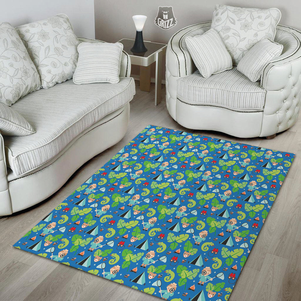 Camping Cute Print Pattern Floor Mat-grizzshop