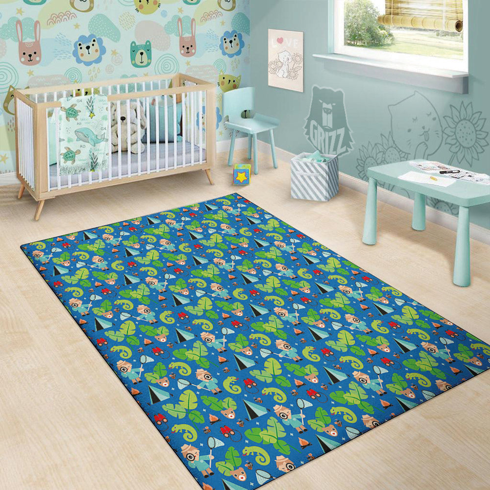 Camping Cute Print Pattern Floor Mat-grizzshop