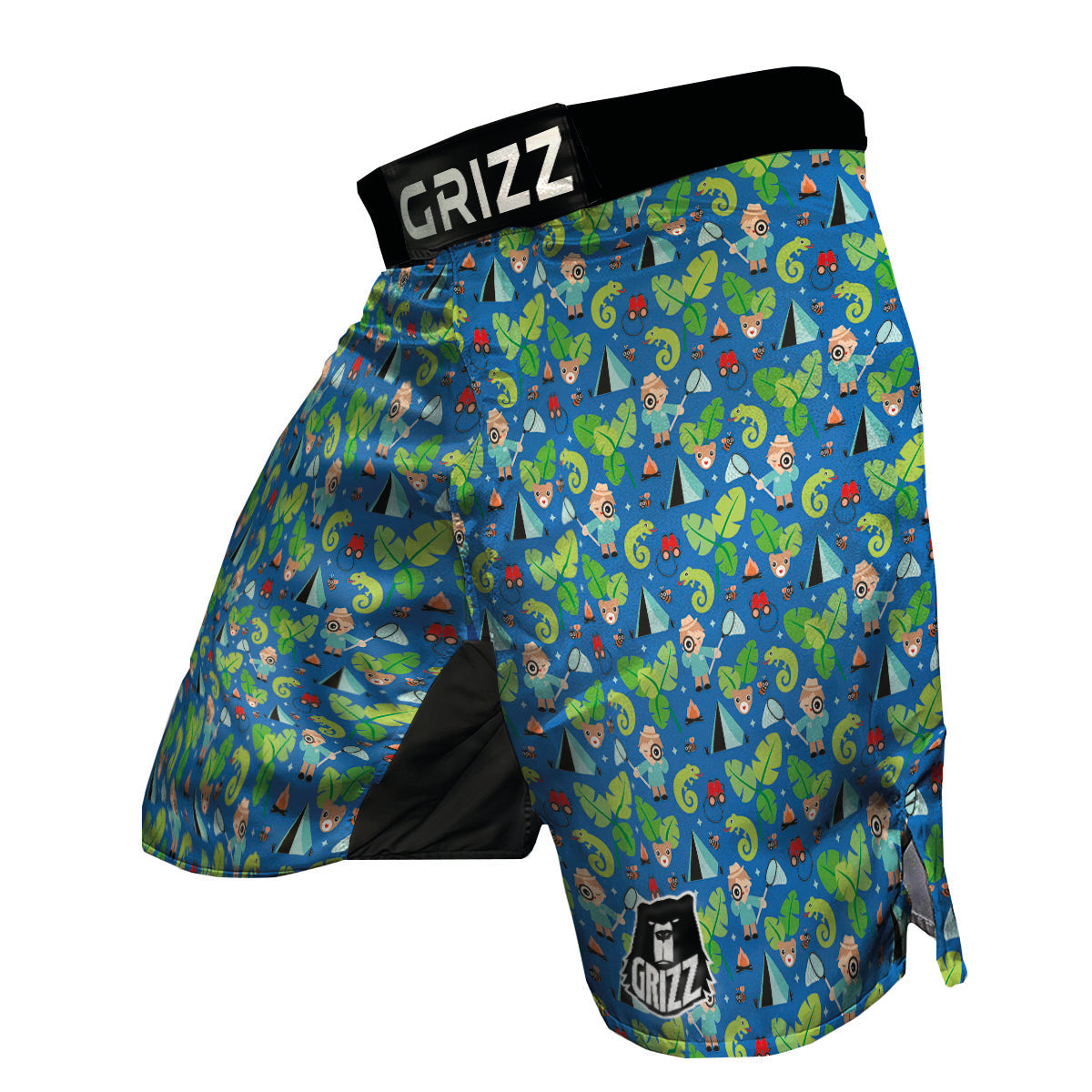 Camping Cute Print Pattern MMA Shorts-grizzshop