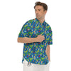 Camping Cute Print Pattern Men's Short Sleeve Shirts-grizzshop