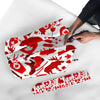 Canada Love Pattern Print Automatic Foldable Umbrella-grizzshop