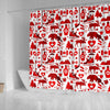 Canada Love Pattern Print Bathroom Shower Curtain-grizzshop