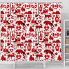 Canada Love Pattern Print Bathroom Shower Curtain-grizzshop