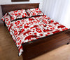 Canada Love Pattern Print Bed Set Quilt-grizzshop