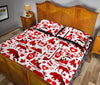 Canada Love Pattern Print Bed Set Quilt-grizzshop