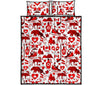 Canada Love Pattern Print Bed Set Quilt-grizzshop