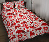 Canada Love Pattern Print Bed Set Quilt-grizzshop