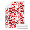 Canada Love Pattern Print Blanket-grizzshop