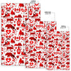 Canada Love Pattern Print Floor Mat-grizzshop