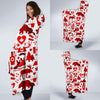 Canada Love Pattern Print Hooded Blanket-grizzshop