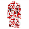 Canada Love Pattern Print Men Long Robe-grizzshop