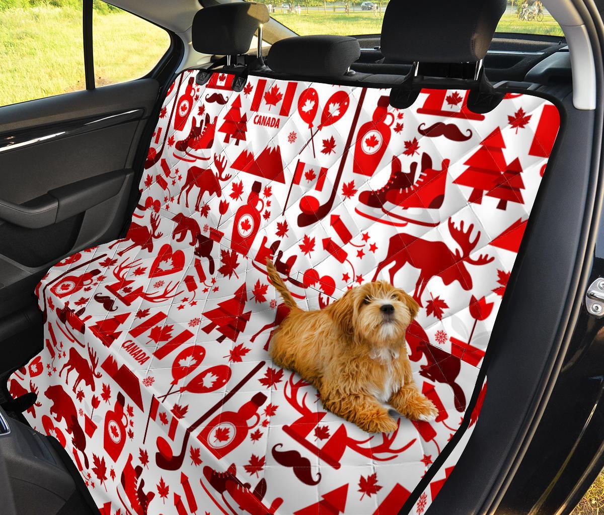 Canada Love Pattern Print Pet Car Seat Cover-grizzshop