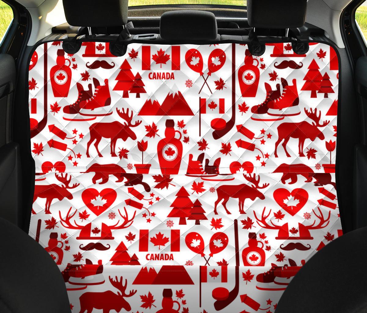 Canada Love Pattern Print Pet Car Seat Cover-grizzshop