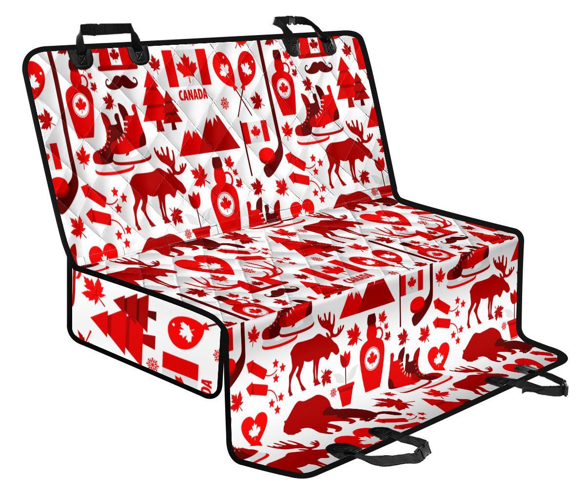 Canada Love Pattern Print Pet Car Seat Cover-grizzshop