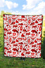 Canada Love Pattern Print Quilt-grizzshop