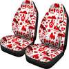 Canada Love Pattern Print Universal Fit Car Seat Covers-grizzshop