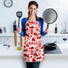 Canada Love Pattern Print Women's Apron-grizzshop