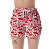 Canada Love Pattern Print Women's Shorts-grizzshop