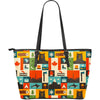 Canada Pattern Print Leather Tote Bag-grizzshop