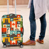 Canada Pattern Print Luggage Cover Protector-grizzshop