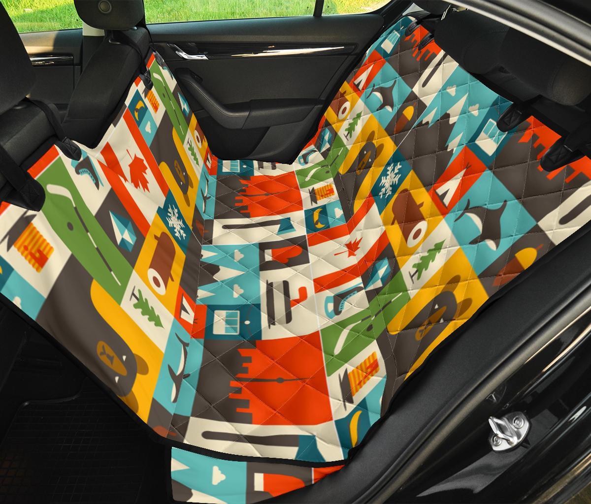 Canada Pattern Print Pet Car Seat Cover-grizzshop