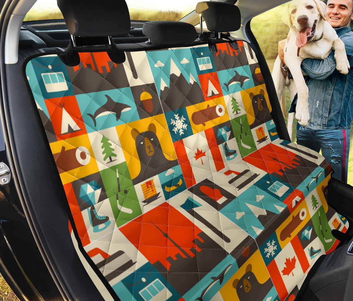 Canada Pattern Print Pet Car Seat Cover-grizzshop