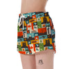 Canada Pattern Print Women's Shorts-grizzshop