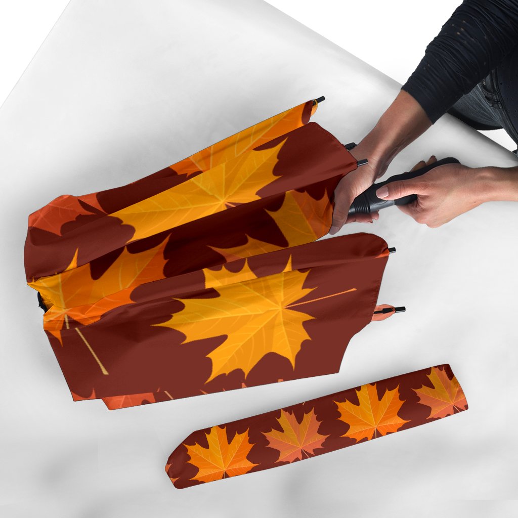 Canada Print Pattern Automatic Foldable Umbrella-grizzshop