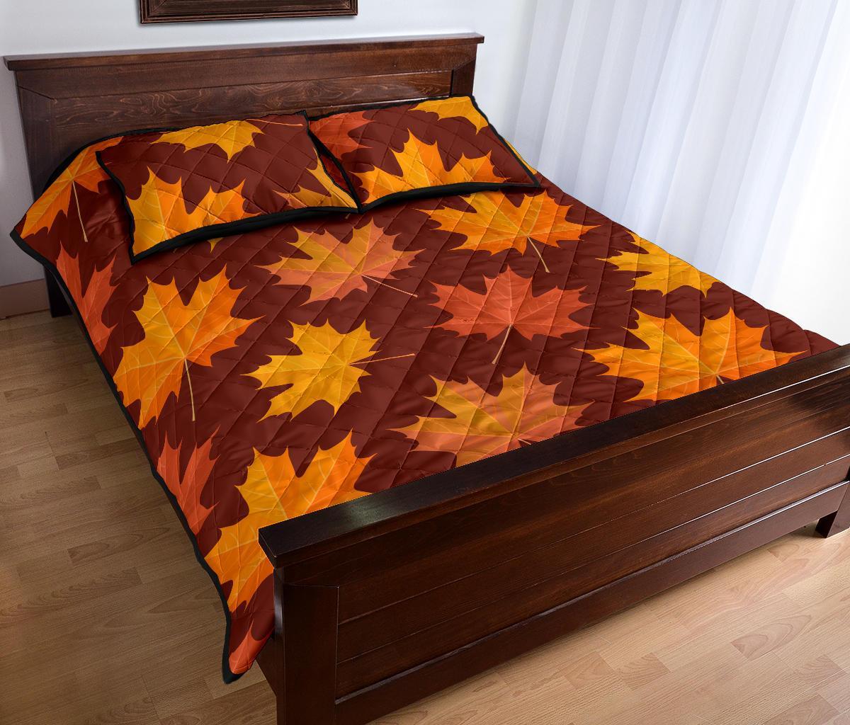 Canada Print Pattern Bed Set Quilt-grizzshop