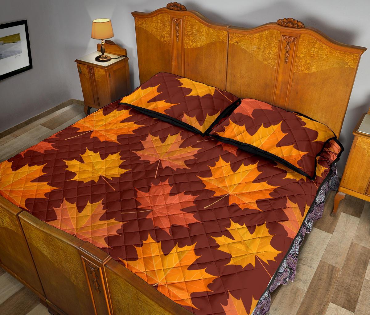 Canada Print Pattern Bed Set Quilt-grizzshop