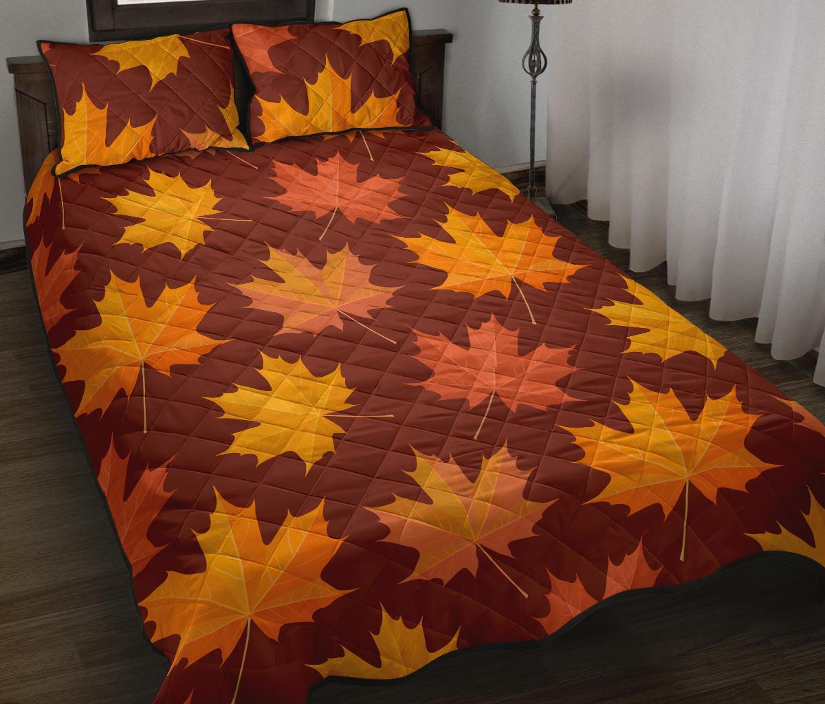 Canada Print Pattern Bed Set Quilt-grizzshop