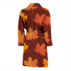 Canada Print Pattern Men Long Robe-grizzshop