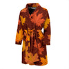 Canada Print Pattern Men Long Robe-grizzshop