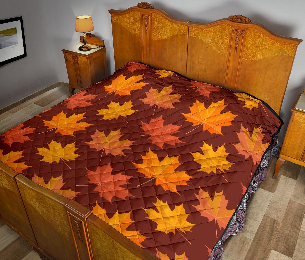 Canada Print Pattern Quilt-grizzshop