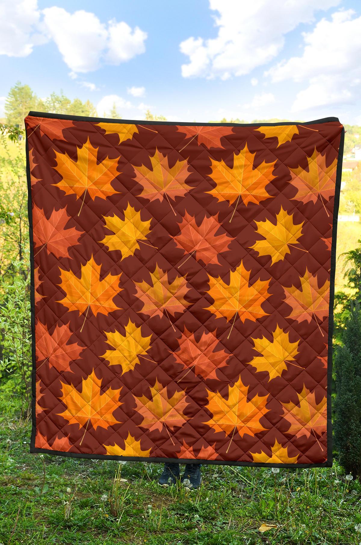 Canada Print Pattern Quilt-grizzshop