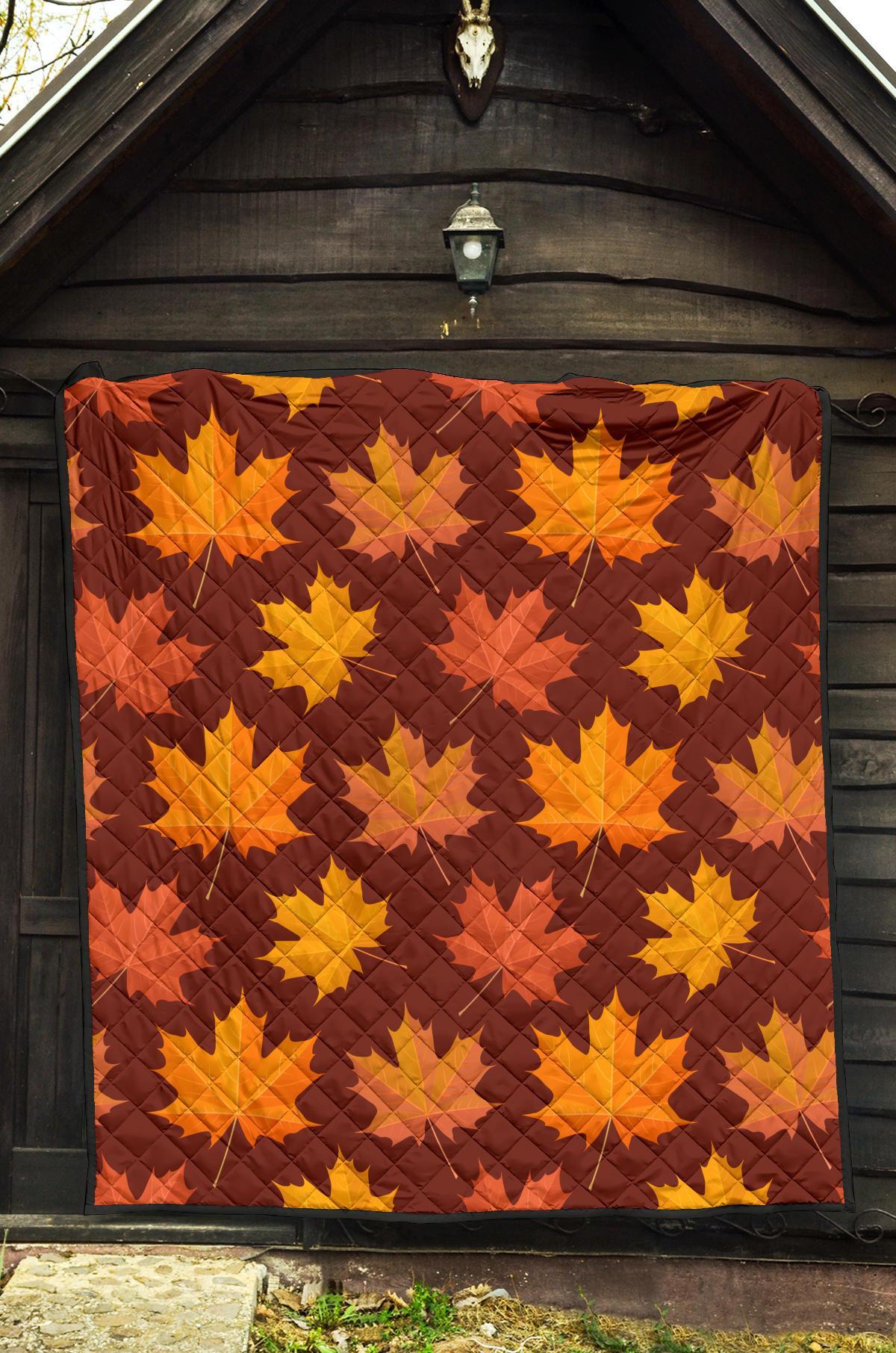 Canada Print Pattern Quilt-grizzshop