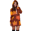 Canada Print Pattern Women Hoodie Dress-grizzshop