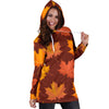 Canada Print Pattern Women Hoodie Dress-grizzshop