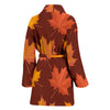 Canada Print Pattern Women Long Robe-grizzshop