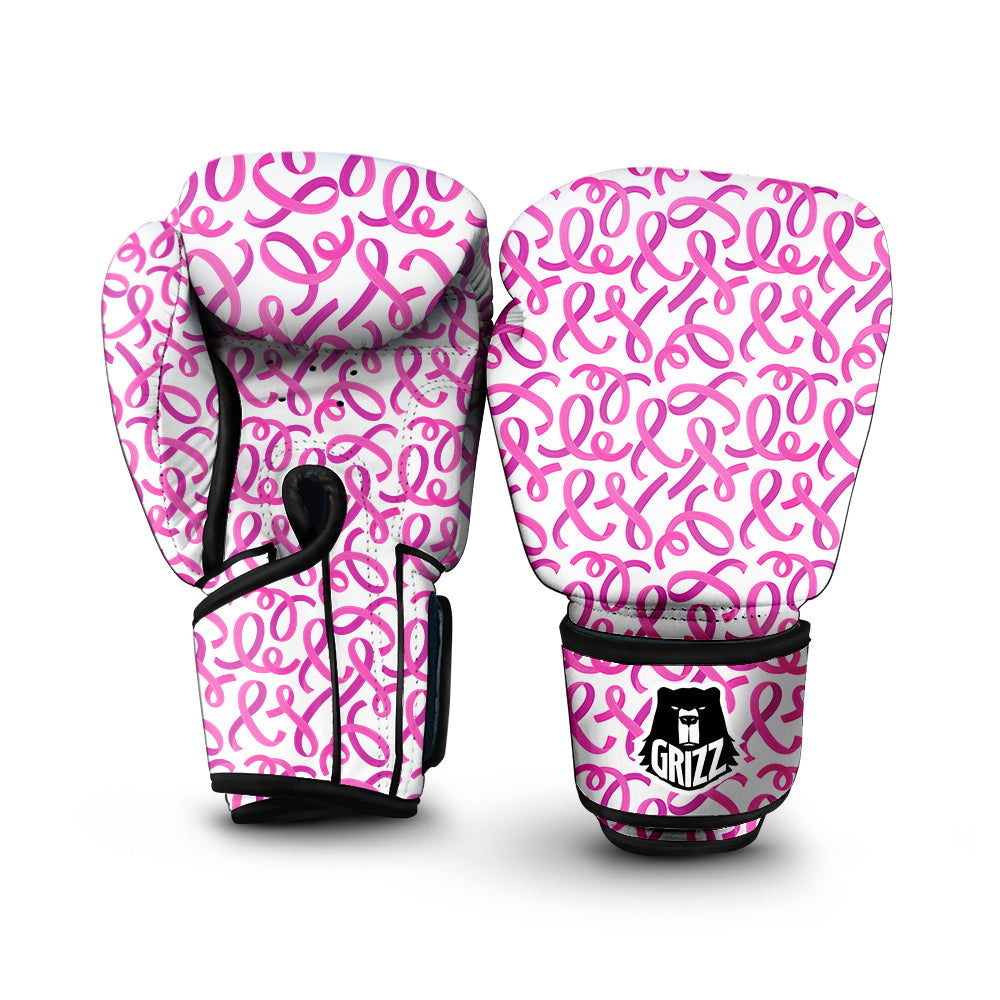 Cancer Awareness Print Pattern Boxing Gloves-grizzshop