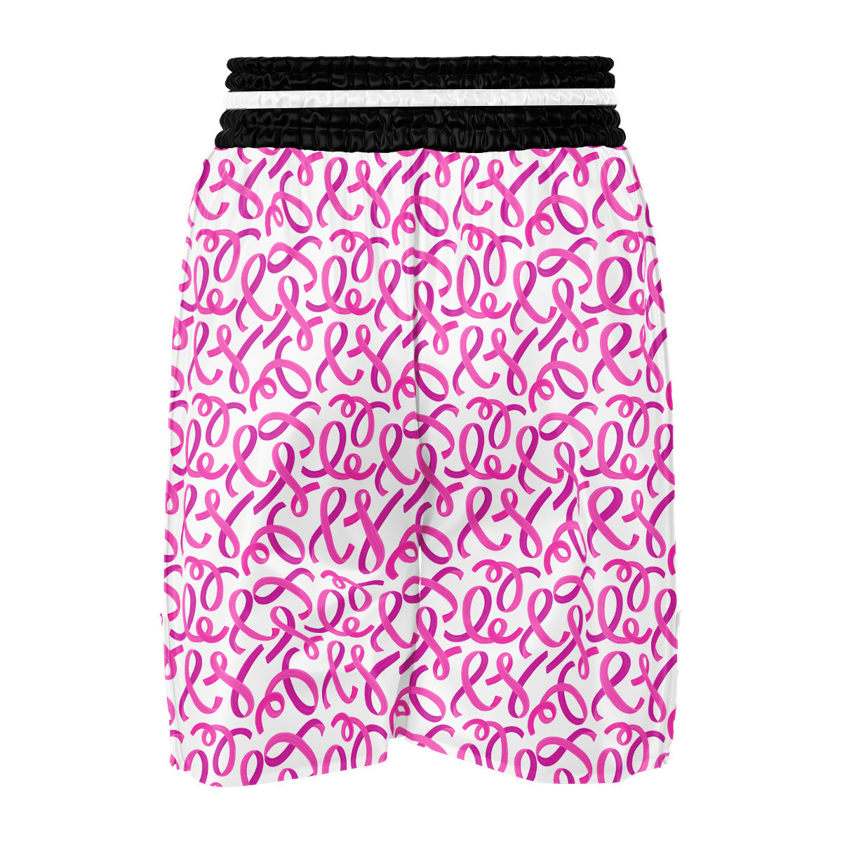 Cancer Awareness Print Pattern Boxing Shorts-grizzshop