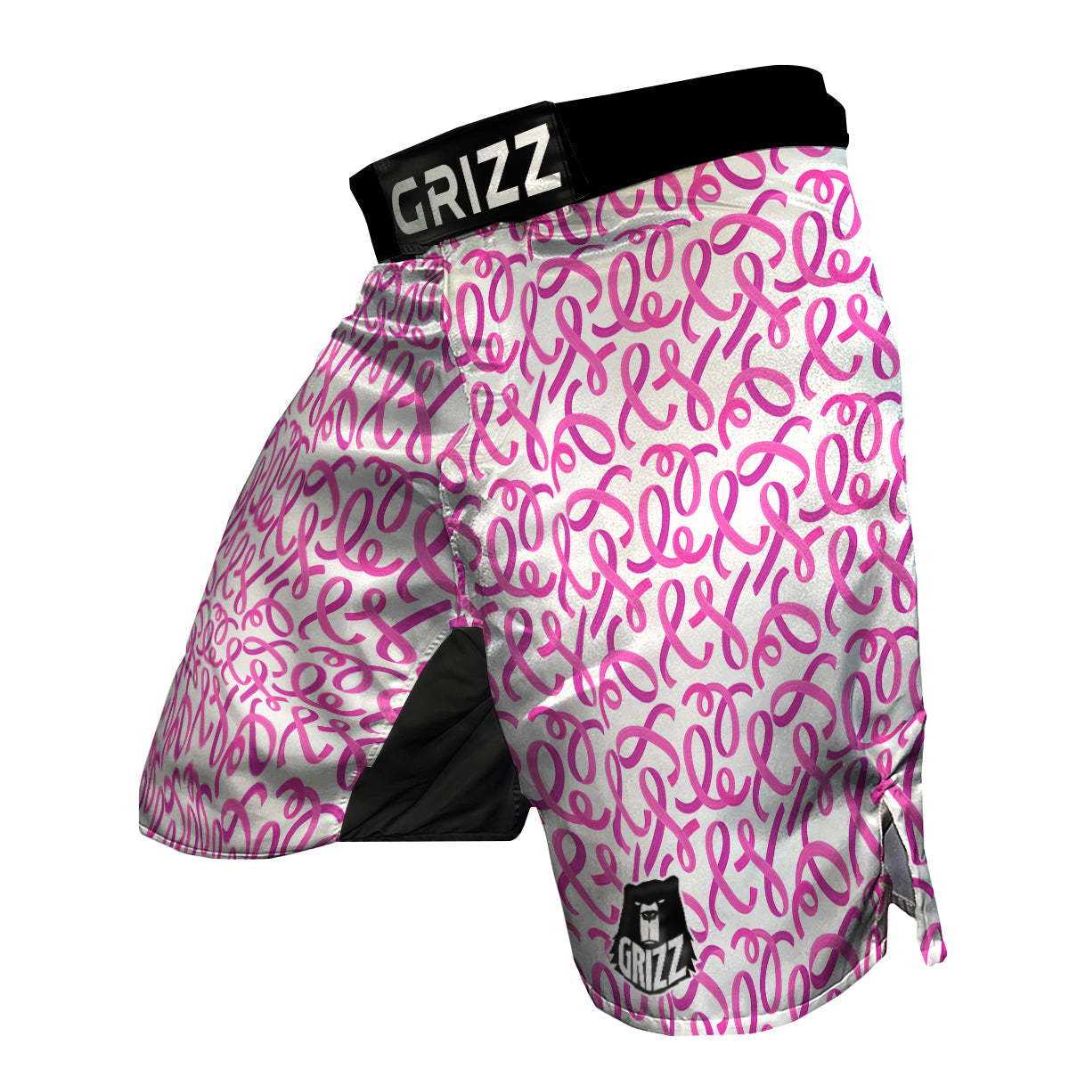 Cancer Awareness Print Pattern MMA Shorts-grizzshop