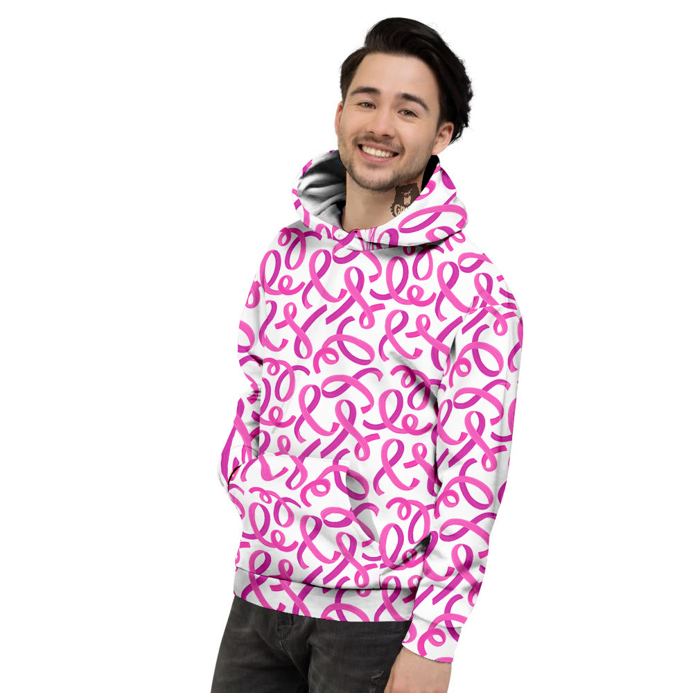 Cancer Awareness Print Pattern Men's Hoodie-grizzshop