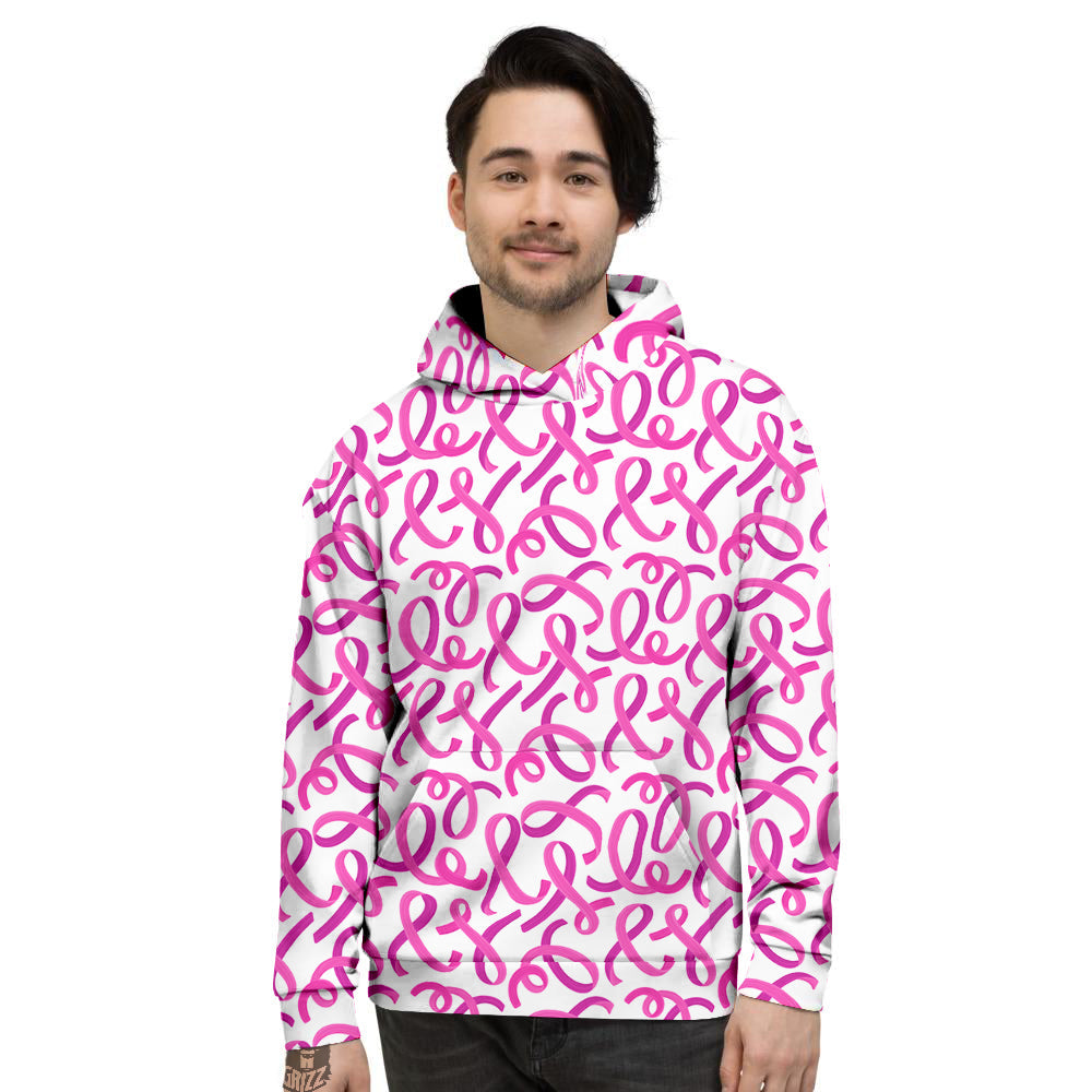 Cancer Awareness Print Pattern Men's Hoodie-grizzshop