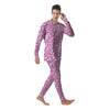 Cancer Awareness Print Pattern Men's Pajamas-grizzshop