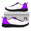 Cancer Awareness Ribbon Purple Print Black Sneaker-grizzshop