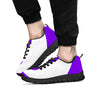 Cancer Awareness Ribbon Purple Print Black Sneaker-grizzshop