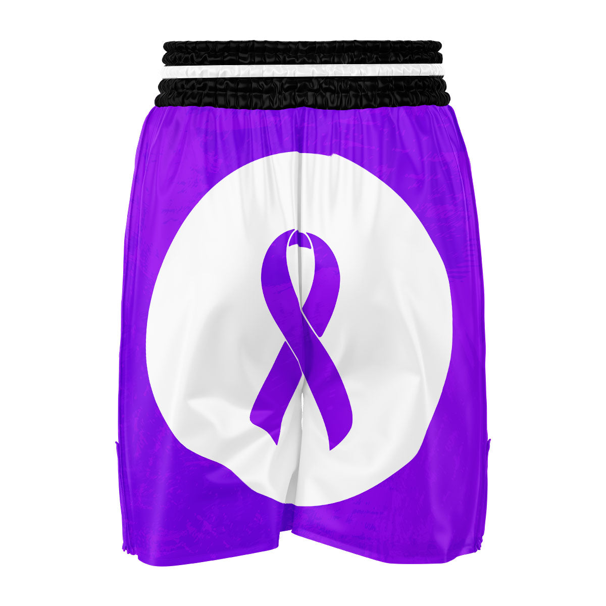 Cancer Awareness Ribbon Purple Print Boxing Shorts-grizzshop
