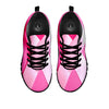 Cancer Breast Little Ribbon Print Black Sneaker-grizzshop