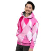 Cancer Breast Little Ribbon Print Men's Hoodie-grizzshop